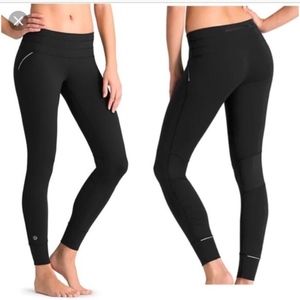 Athleta Black Running Tights, M